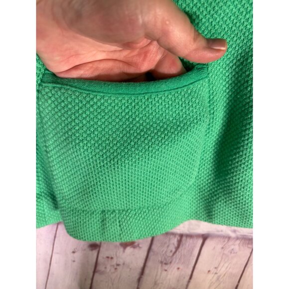 Talbots Womens Textured Green Button-Up Jacket With Pockets Size PL - Picture 10 of 14